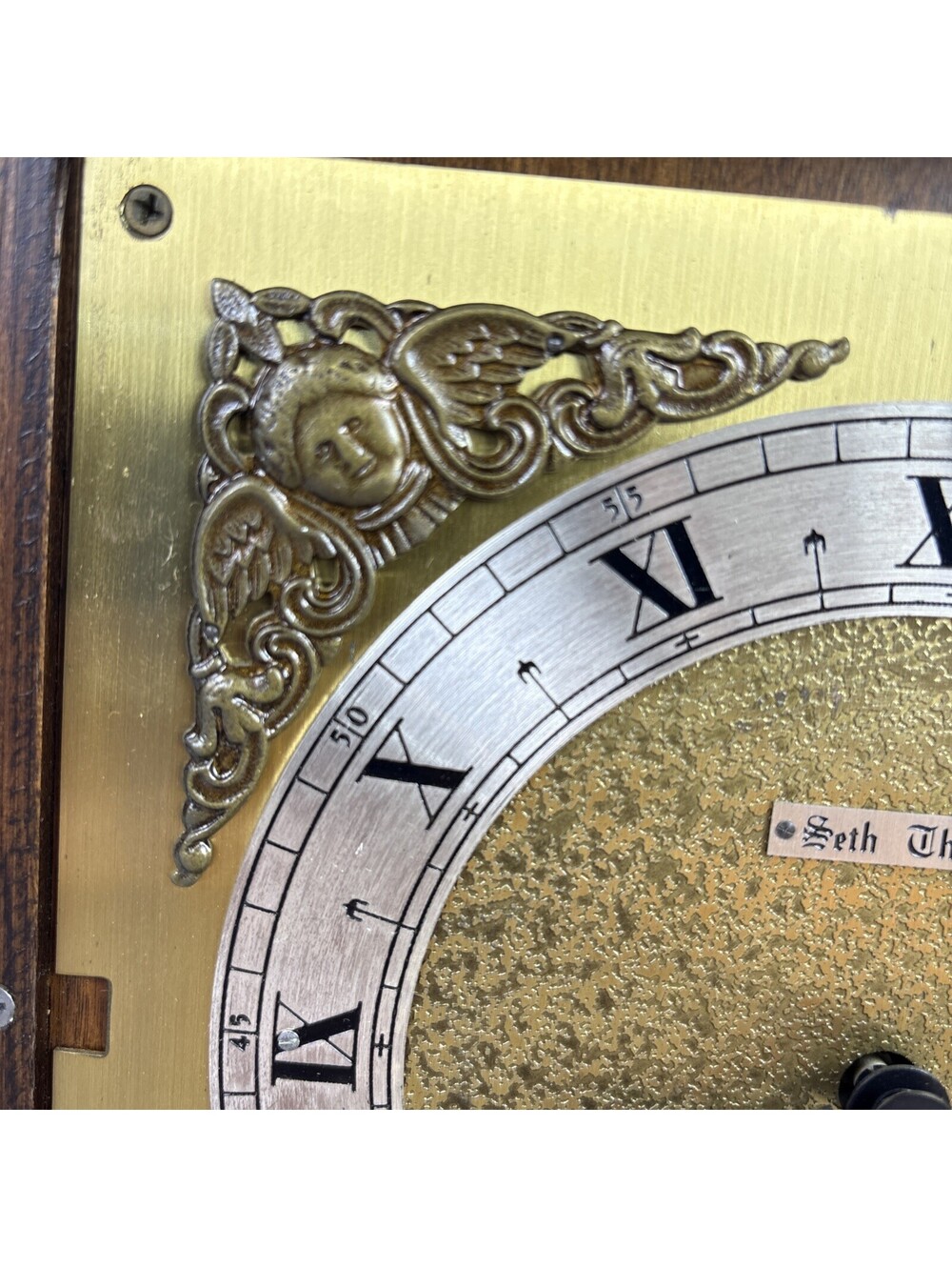 Seth Thomas Legacy 3W Winchester Mantel Clock 1313-000, No Key - Picture 3 of 16